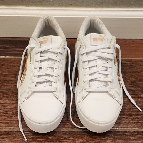 Puma Smash Platform leopard shoes - size 8.5 - Picture 4 of 6